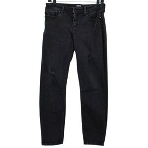 Buffalo David Bitton Women's Black Distressed Skinny Jeans Size 8/29